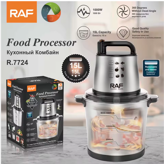 RAF R.7724 15 L Stainless Steel Food Processor