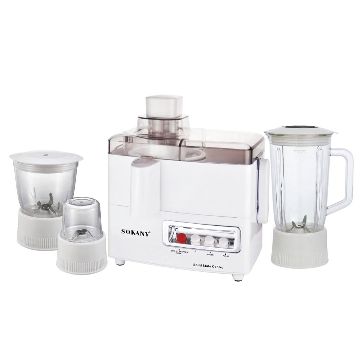 Sokany SK-03029 4-in-1 Multifunction Juicer Blender Grinder with Slag Juice Separation