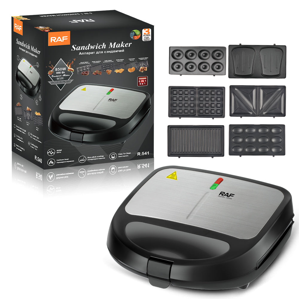 RAF R.541 6-in-1 Grill Electric Sandwich Make