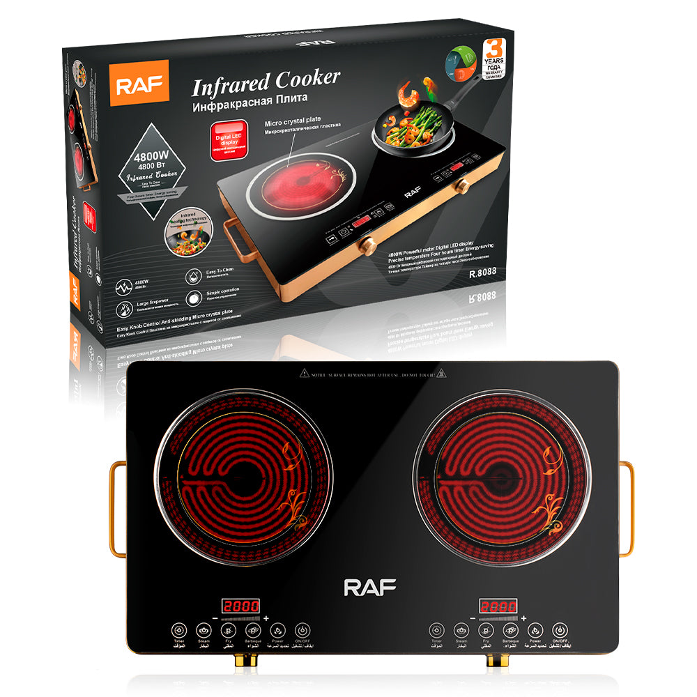 RAF R.8088 2-Burner Infrared Cooker