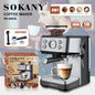 Sokany 4-in-1 Coffee Maker – Brew, Froth & Grind with Ease.