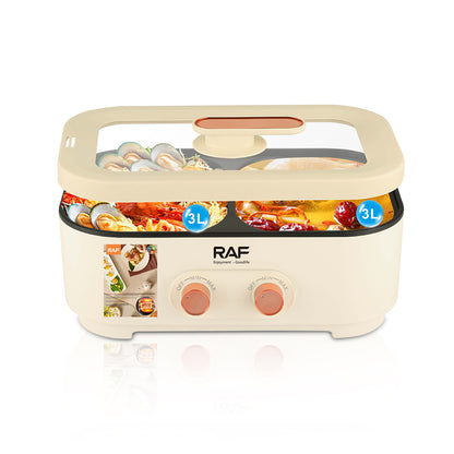 RAF R.5420 6L 2-in-1 Electric Hot Pot & Grill