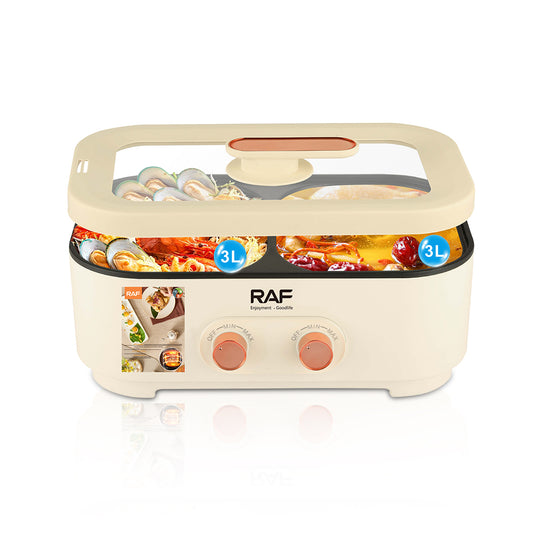 RAF R.5420 6L 2-in-1 Electric Hot Pot & Grill