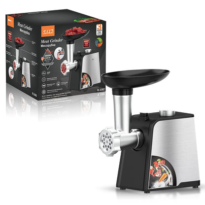 RAF R.3392 Stainless Steel Home Meat Grinder Electric Sausage Stuffer & Mincer