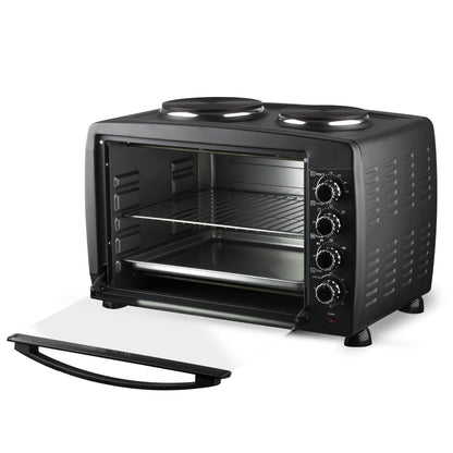 RAF R.5317 55L Electric Oven with 2 Hotplates Multifunction Countertop Cooker
