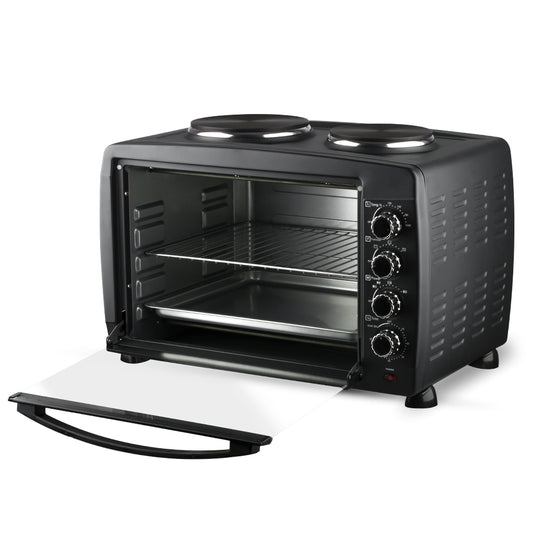 RAF R.5317 55L Electric Oven with 2 Hotplates Multifunction Countertop Cooker