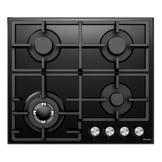 Hisense 60CM 4 Gas Built In Hob Black Glass