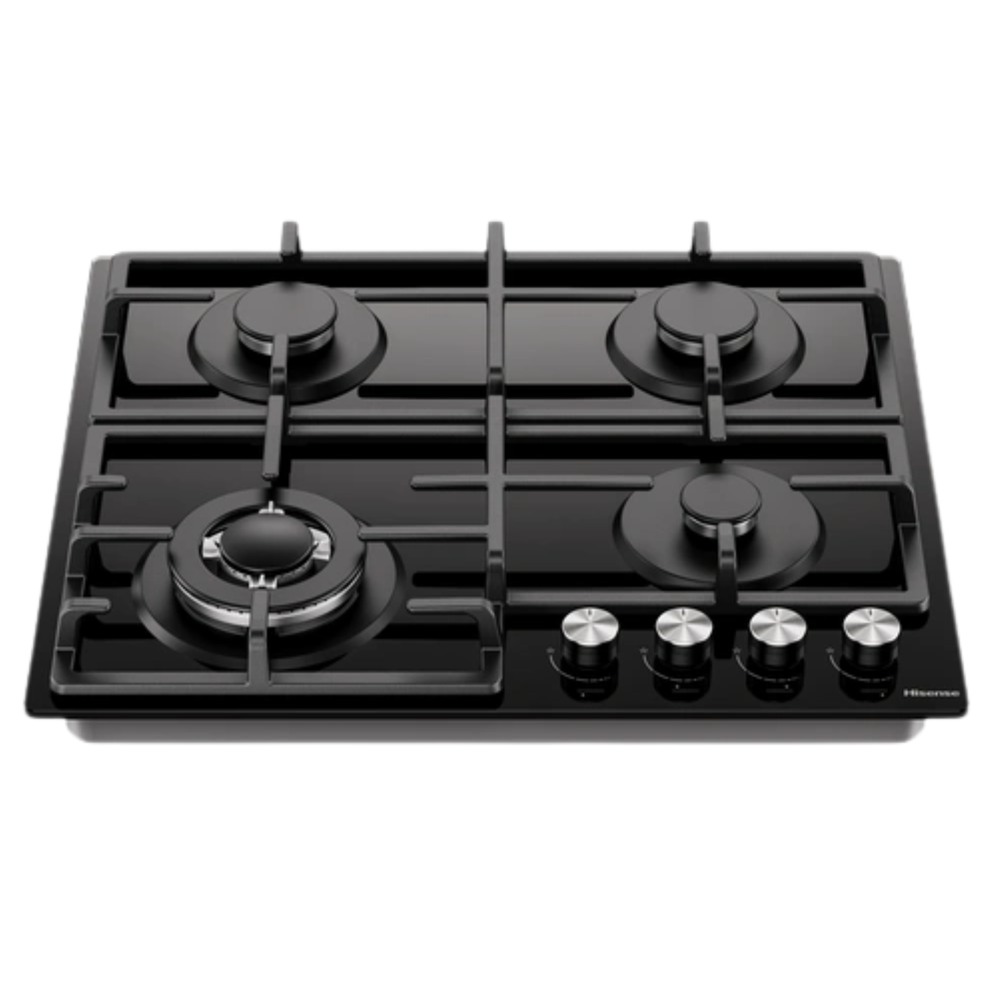 Hisense 60CM 4 Gas Built In Hob Black Glass