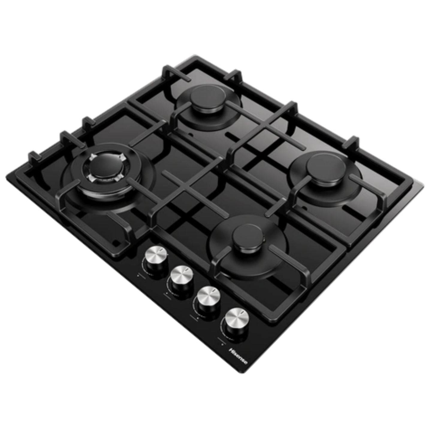 Hisense 60CM 4 Gas Built In Hob Black Glass