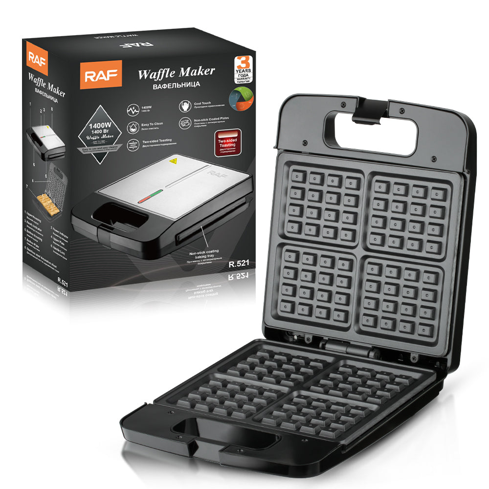 RAF R.521 4-Slice Belgian Electric Waffle Maker