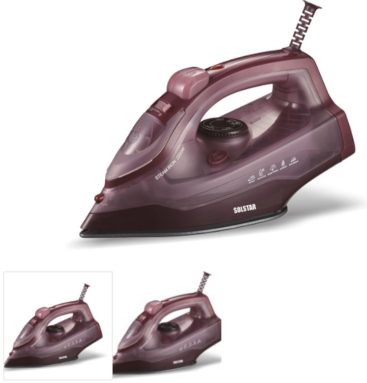 SOLSTAR , Steam Iron 2200W, Brown (IS1118ABRBSS