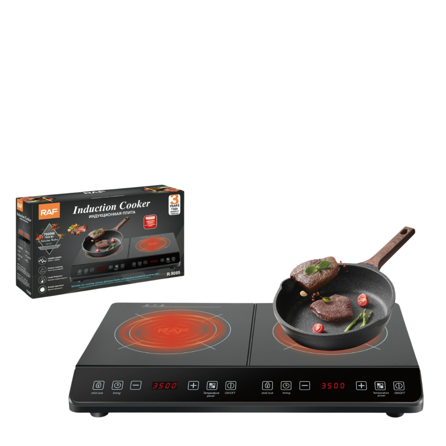 RAF R.8085 Double Induction Cooker