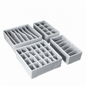 Set of 4 Foldable Underwear & Drawer Organizers (Gray)
