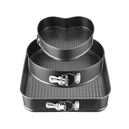 3-Shape Cake Baking Pan Set