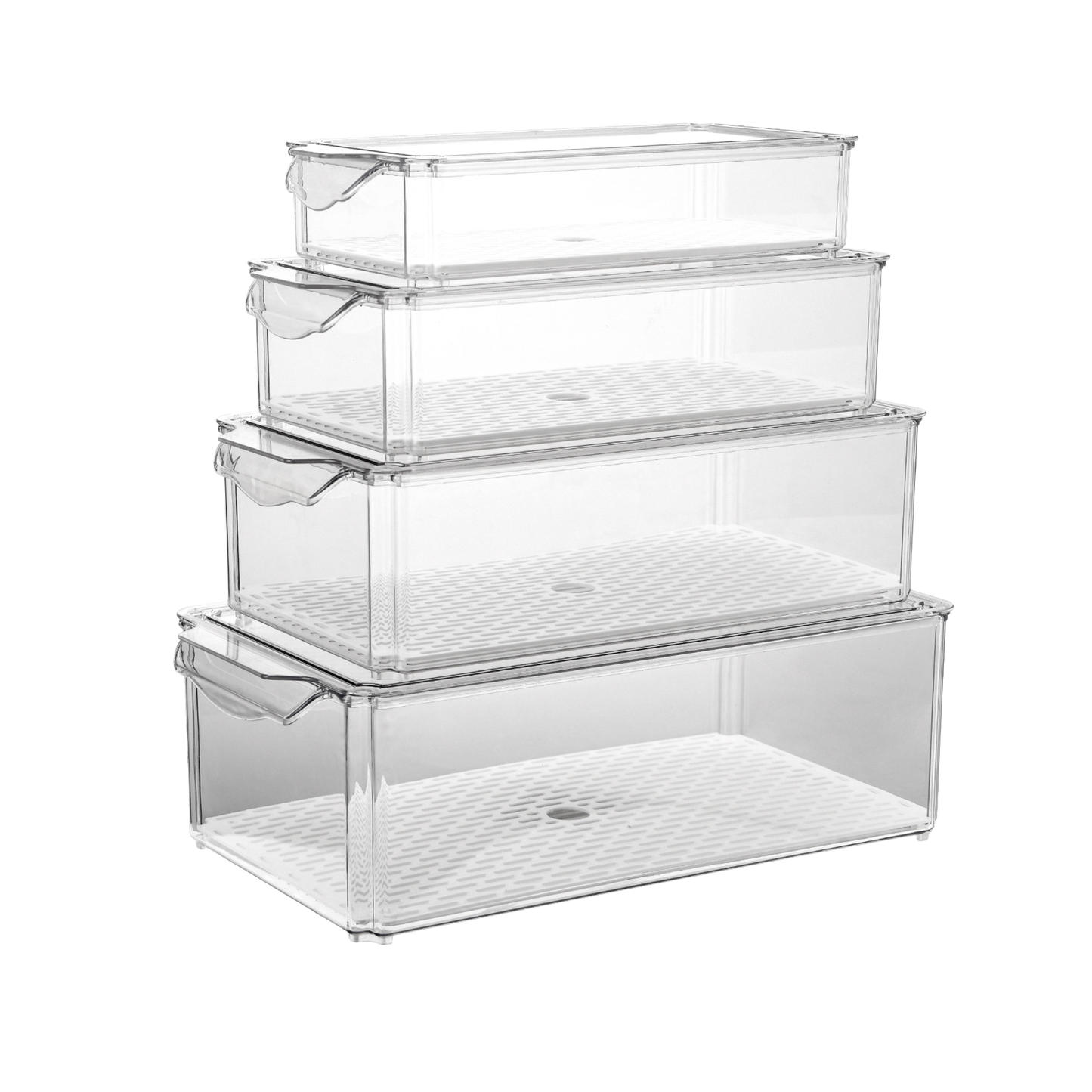 4 in 1 acrylic refrigerator organizer