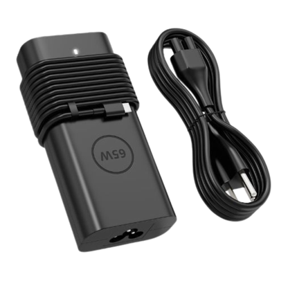DELL TYPE-C LAPTOP ADAPTER 20V 3.25A 65W, COMPLETE WITH POWER CABLE