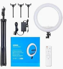 Ljj-22 inch Ring Light With 3 Phone Holders And A Tripod Stand