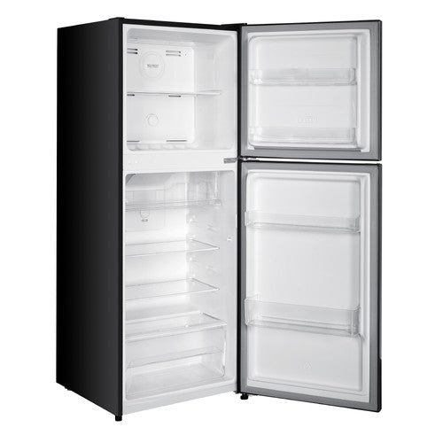 Mika 197L 2-Door Top Mount Freezer – No Frost, Sleek Inox Dark Matt Finish