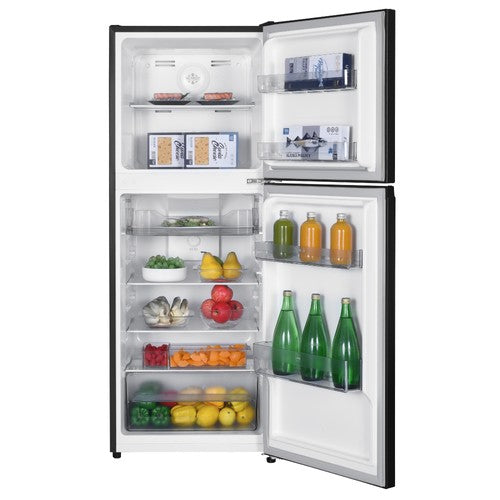 Mika 197L 2-Door Top Mount Freezer – No Frost, Sleek Inox Dark Matt Finish