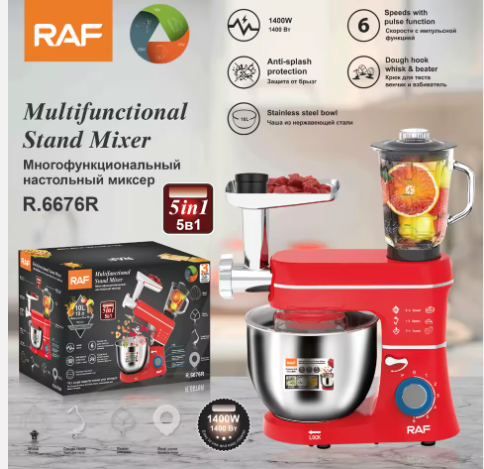 RAF Multifunctional Stand Mixer 5-in-1 (10L) – Powerful, Versatile & Large Capacity