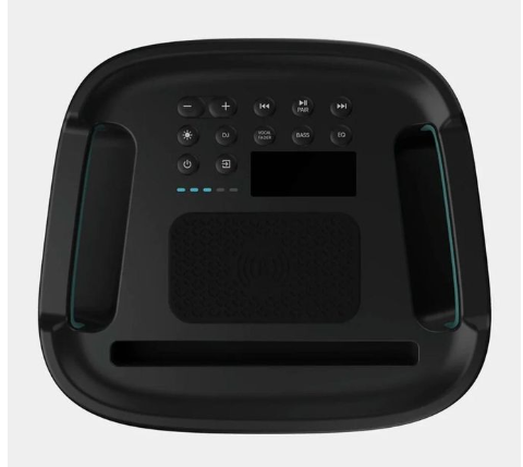 Hisense Party Rocker One Portable Bluetooth Party Speaker — 300 W Sound System with LED Lights, Mic Input & Rechargeable Battery