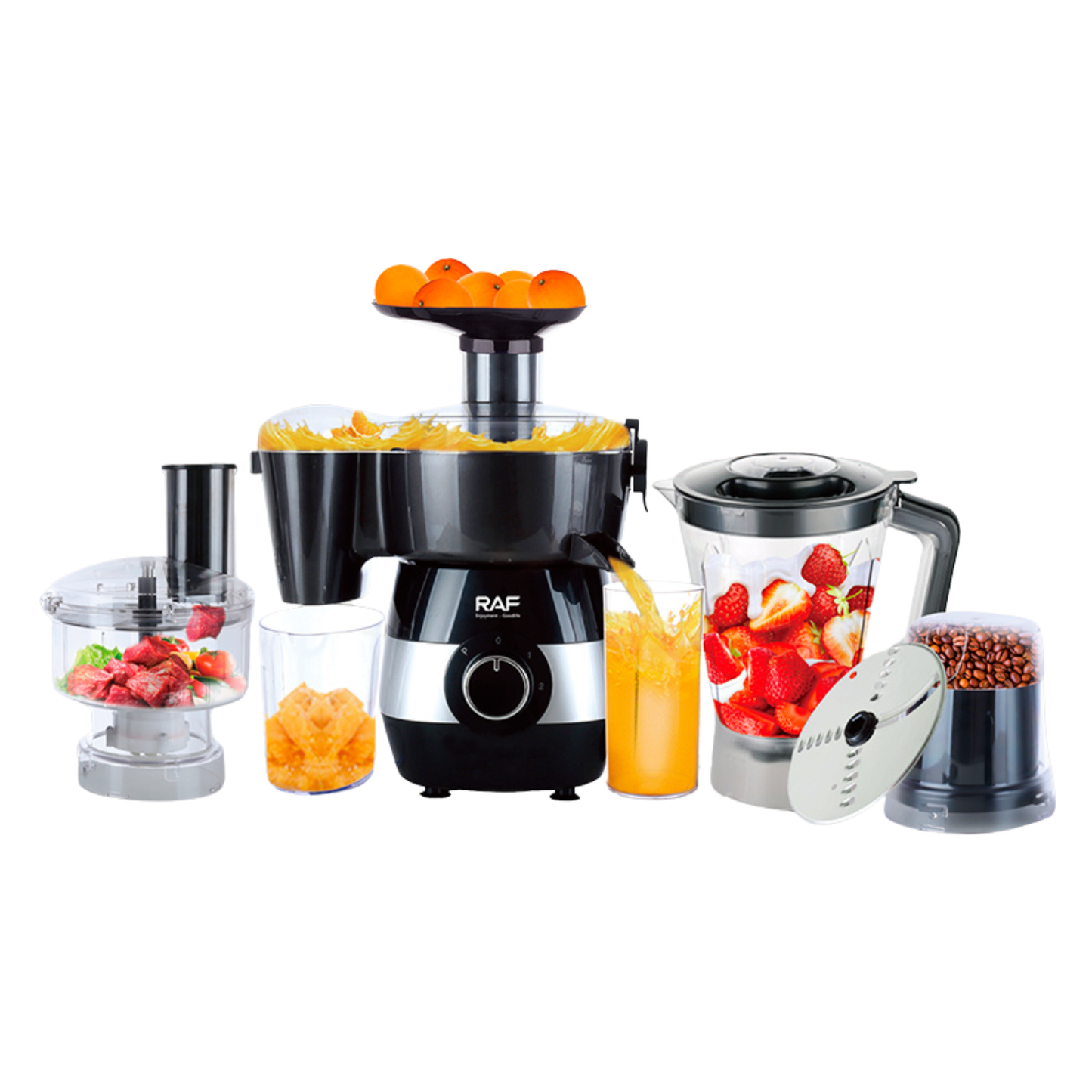 RAF R.2869 6-in-1 Food Processor & Multi-Function Blender