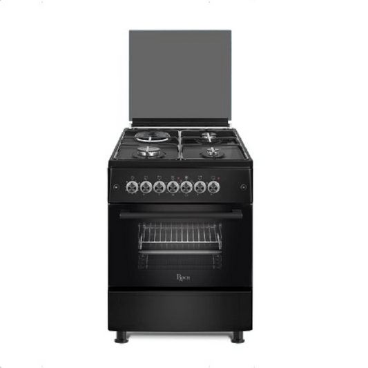 Roch RECK-631-BL 60 × 60 cm Cooker — 3 Gas Burners + 1 Electric Hot Plate with Electric Oven & Rotisserie
