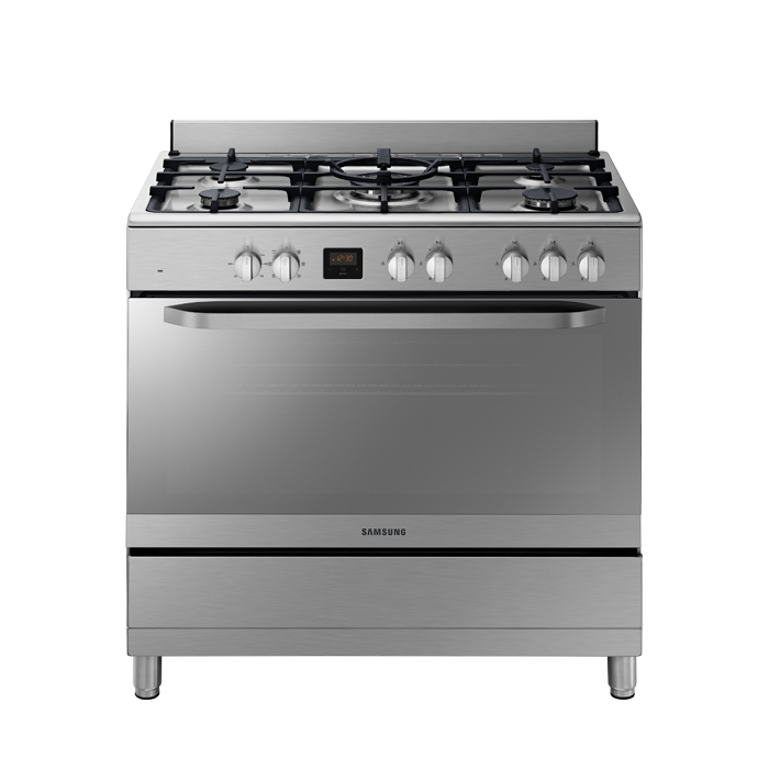Samsung 5 Gas Burner Cooker,Tripple Flame WOK plate,NY90T5010SS