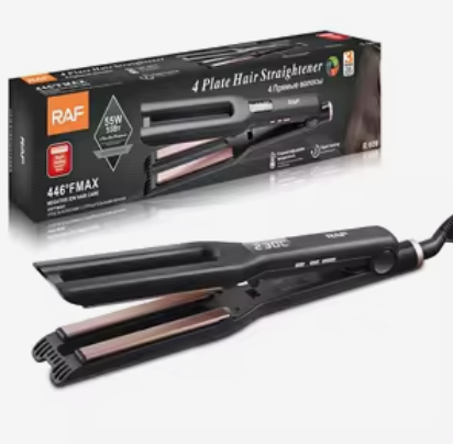 R609 Personalized Hair Flat Iron Steam 55W Ceramic Rapid Heating 4 Plate Hair Straightene