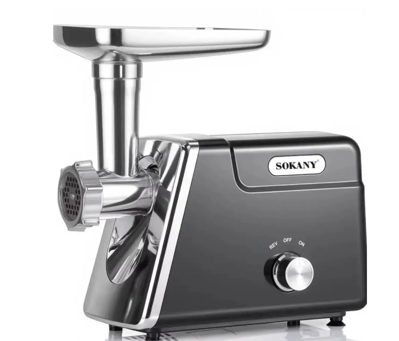 SOKANY SK‑06044 Meat Grinder – 2800 W • Stainless Steel & ABS Body • Reverse Function
