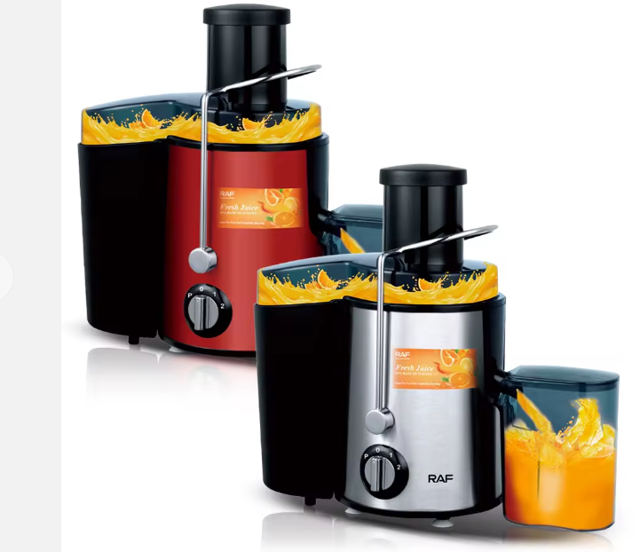 RAF Juice Extractor R-2817R, Juicer Machine Fruits & Vegetables Juicer, Dual Speed Centrifugal Juicer with Non-drip Function