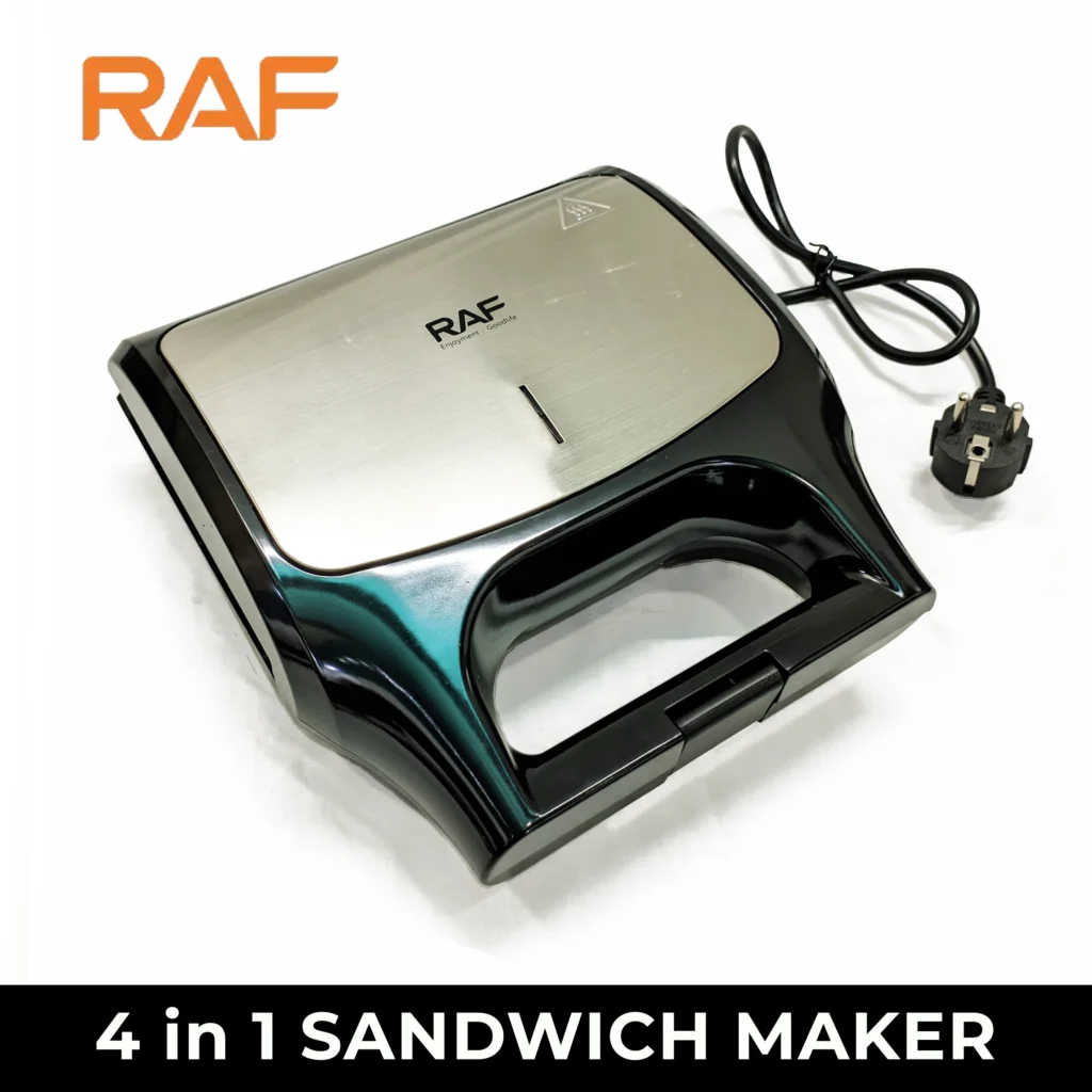 4-in-1 Sandwich Maker R.550 – Panini Grill, Nut & Waffle Maker – 800W