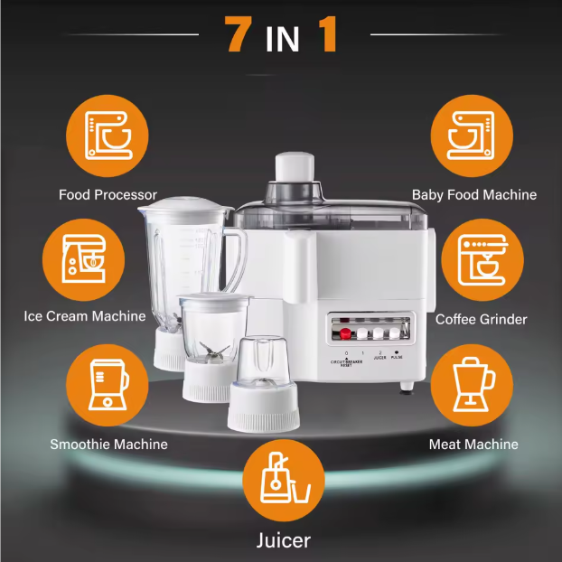 Roch 4-in-1 Multi-Functional Juicer; Food Processor