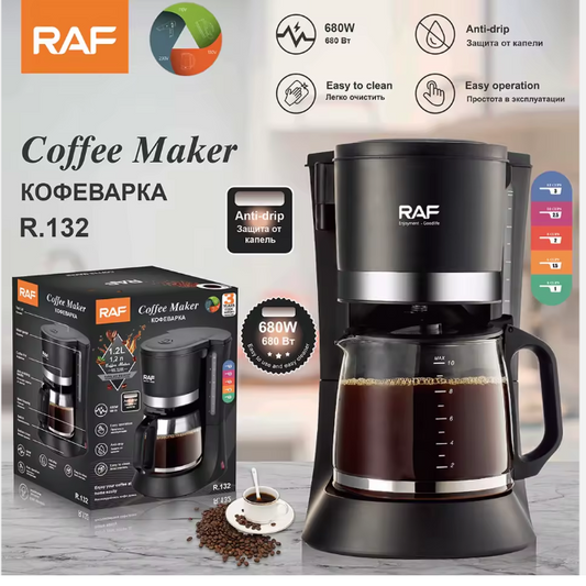 RAF Coffee Maker 1.2L – Brew Your Favorite Coffee Easily ☕️