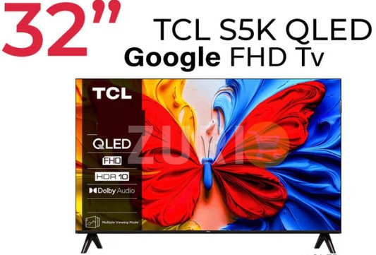 TCL 32S5K 32 Inch QLED TV Black 2K HDR Display