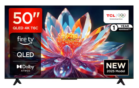 TCL 50″ 50T6C Classic QLED 4K Google Tv