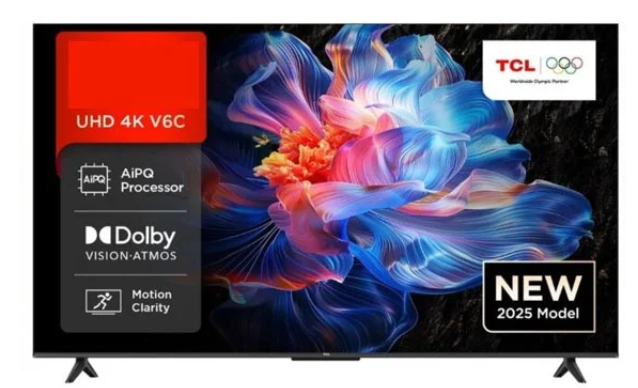 Tcl 65-inch 65V6C 4K HDR Google Tv (NEW 2025)