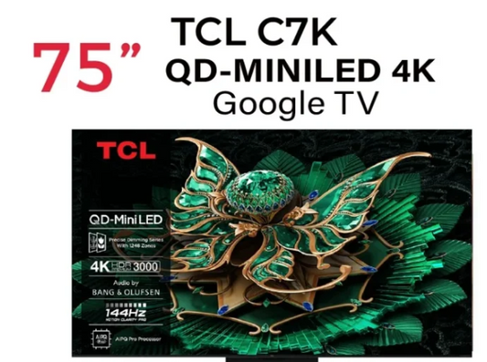 TCL 75 Inch C7K Premium QD-MiniLED TV