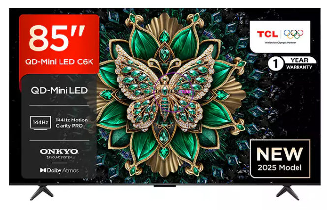 TCL 85″ 85C6K Premium QD-Mini LED 4k Google Tv