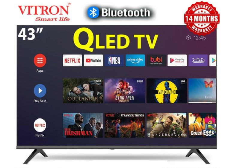 Vitron 43″ 4300QFS Smart QLED FHD Tv