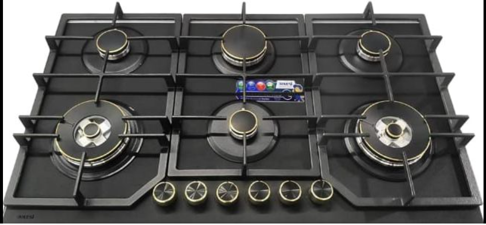 BOLESI BUILT IN GAS- 6 Gas Burners (includes 2 Wok burners for intense heat)