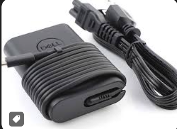 DELL TYPE-C LAPTOP ADAPTER 20V 3.25A 65W, COMPLETE WITH POWER CABLE