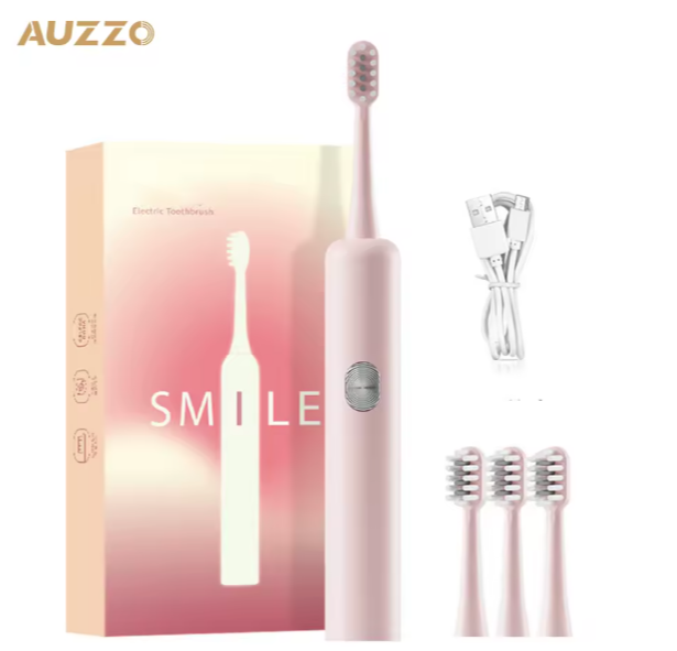 Pink Sonic Electric Toothbrush Set
