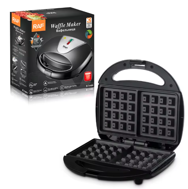 RAF R.546H 850 W Waffle Maker (Electric Kitchen Appliance)