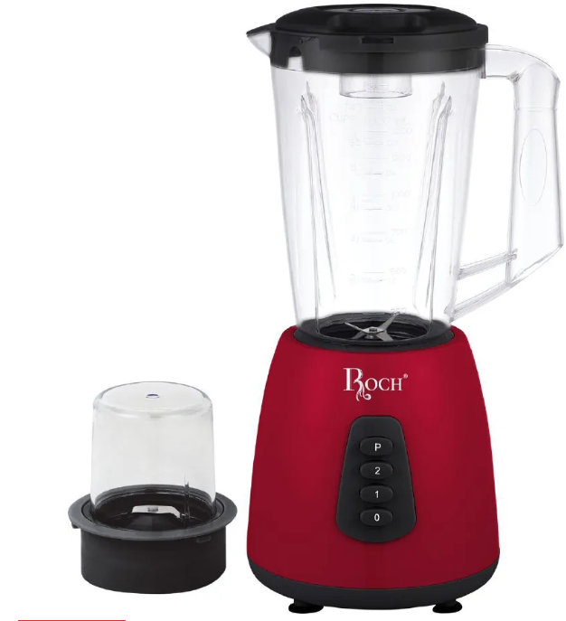 Roch Blender 2-in-1 With Grinder ,1.75L Red RBL-376D 5.0