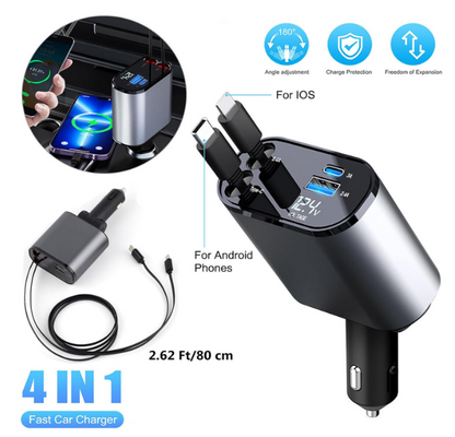 4 IN 1 CAR CHARGER