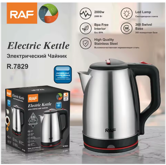 Premium Brand High Power Stainless Steel Dry-proof Fast Kettle R.7829