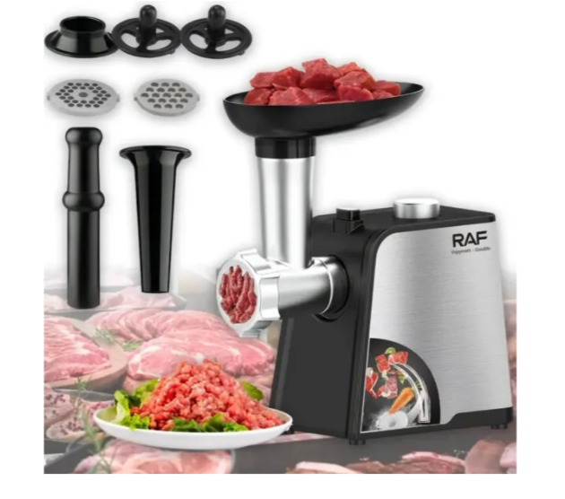 RAF R 3392 Stainless Steel Home Meat Bone Grinder Electric Sausage Stuffer Meat Mincer Slicer Meat Grinder