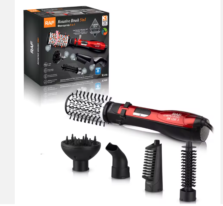RAF Beauty Rotative Brush 5-in-1 (R.416) – Style, Curl & Shine Effortlessly