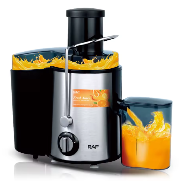 RAF Juice Extractor R-2817R, Juicer Machine Fruits & Vegetables Juicer, Dual Speed Centrifugal Juicer with Non-drip Function